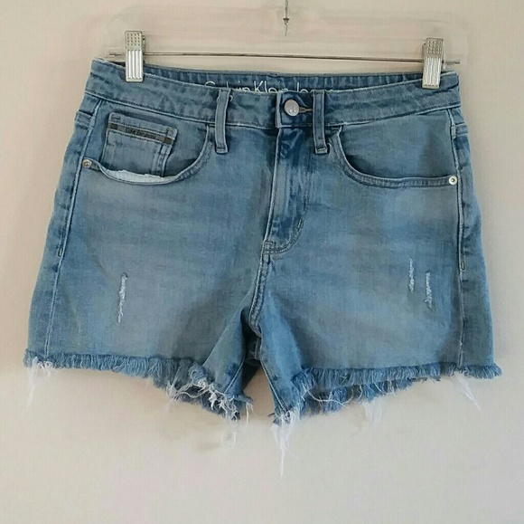 calvin klein womens jean shorts